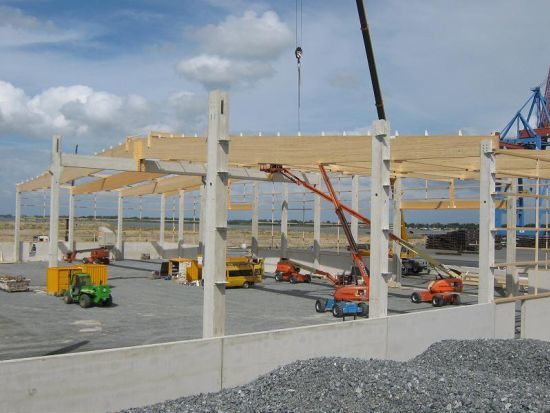 Neubau einer Lagerhalle am Braker Hafen