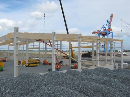 Neubau einer Lagerhalle am Braker Hafen