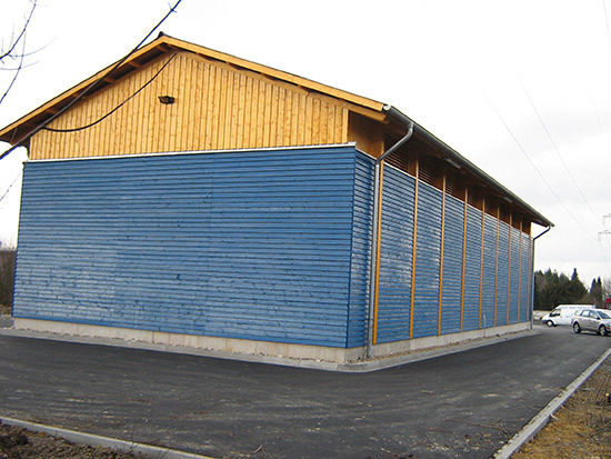 Neubau einer Streugut-Lagerhalle in Rottbitze